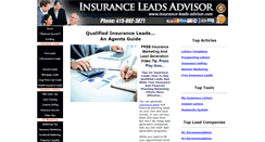 Desktop Screenshot of insurance-leads-advisor.com